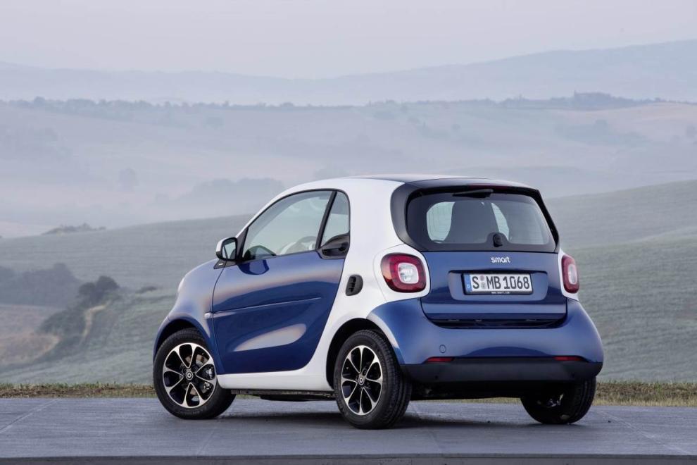 Smart ForTwo, vista trasera