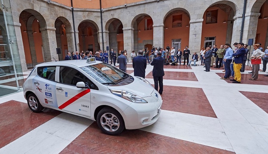 Nissan Leaf: el primer taxi en Madrid 100% eléctrico