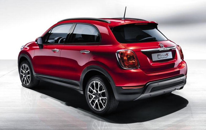 Fiat 500X, vista trasera
