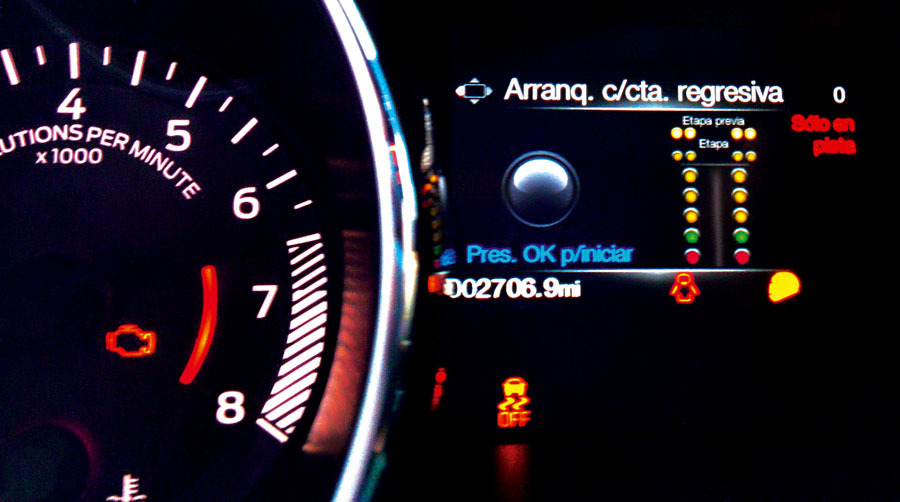 Ordenador de a bordo del Ford Mustang 2015