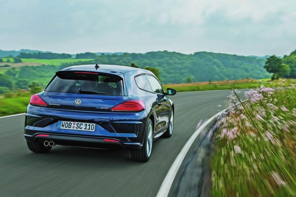 Volkswagen Scirocco, trasera