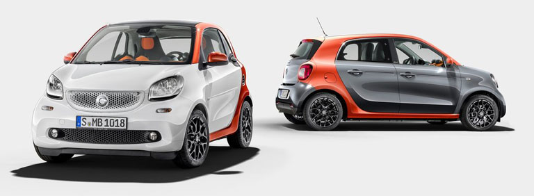 smart fourtwo y smart fourfour