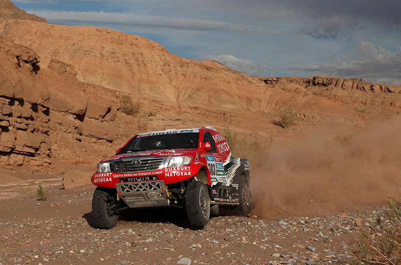 De Villiers ya es segundo en el Dakar 2015