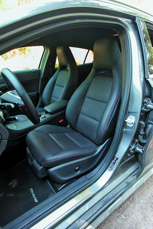 mercedes gla: asientos