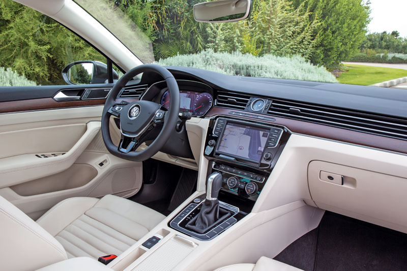 vw passat interior