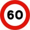 Límite velocidad 60km/h