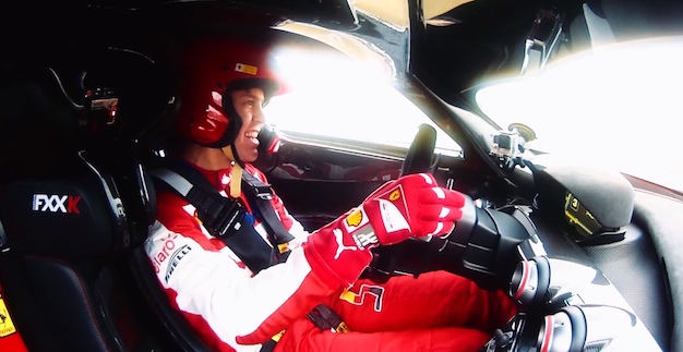 Vettel a los mandos del Ferrari FXX K