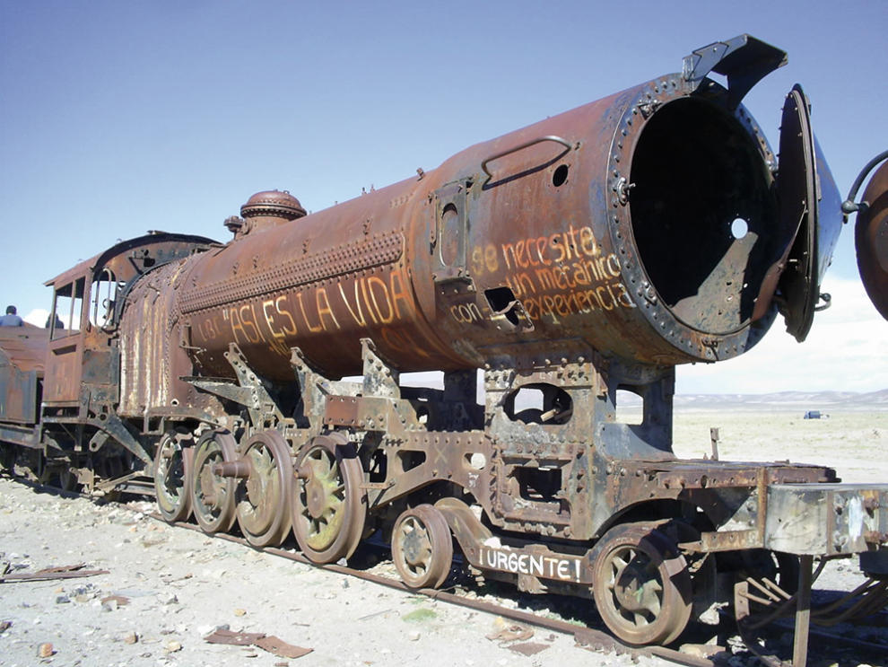 Tren el el Salar de Uyuni