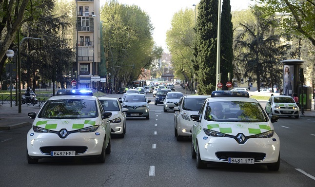 Ruta por Madrid de coches eléctricos