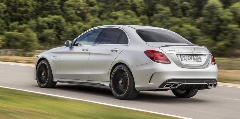 Mercedes-AMG C63S, trasera