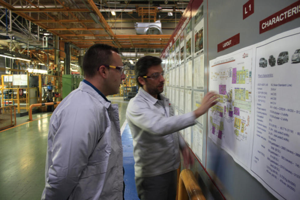 visita fábrica de Nissan Adrián Nuñez
