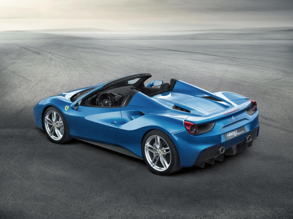 Ferrari 488 Spider, trasera