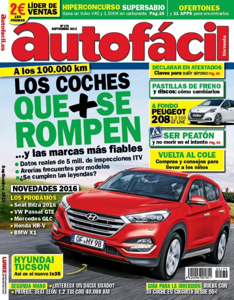 Portada Autofácil 179 -los coches que más se rompen-