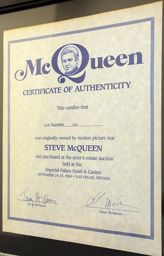 Certificado de autenticidad