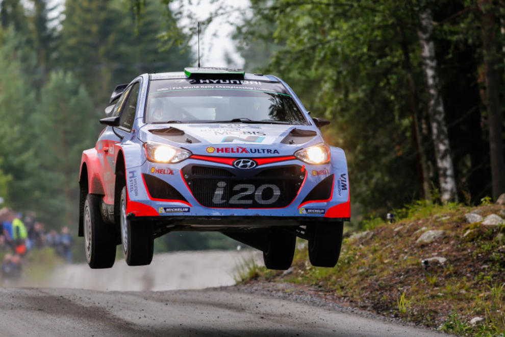Dani Sordo en rally de Finlandia 2015