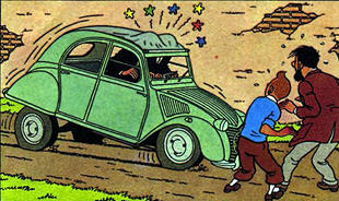 Citroën y el cine, Tintin