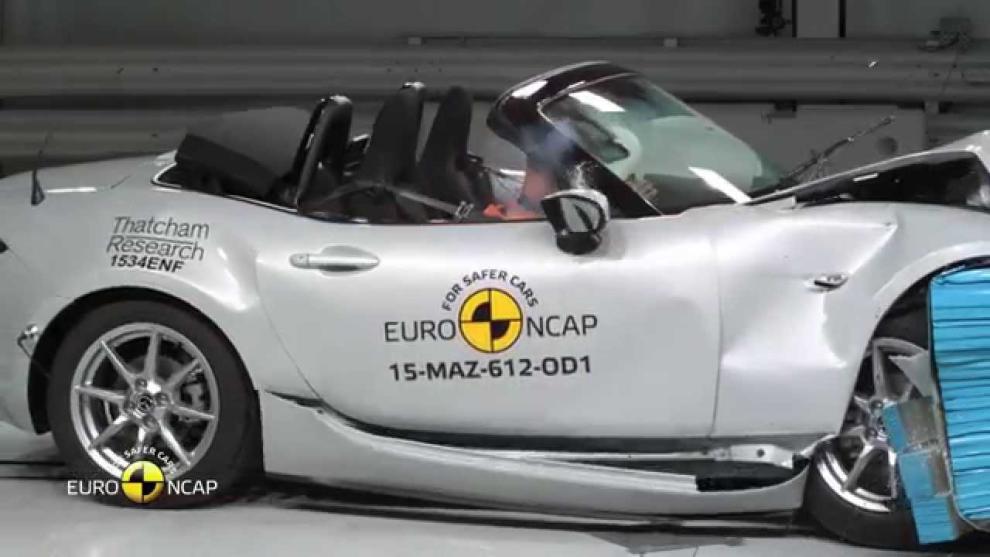 Test EuroNCAP Mazda MX-5 ND