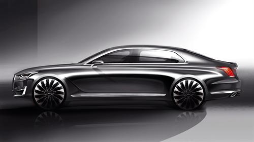 Lateral Hyundai Genesis G90