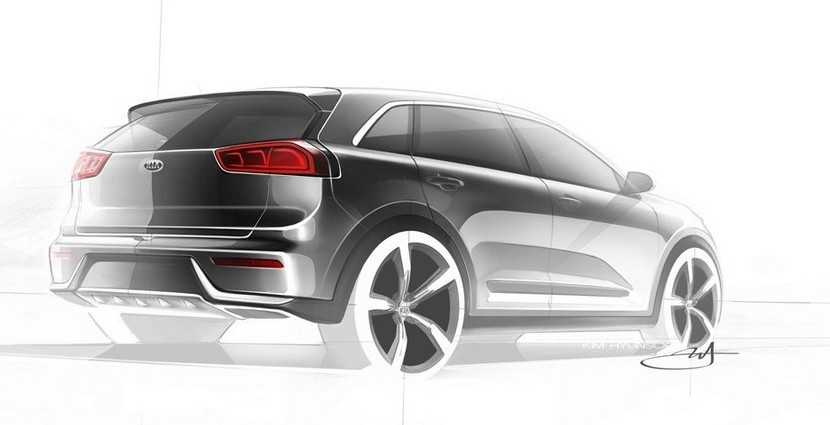 Trasera Kia Niro 2016