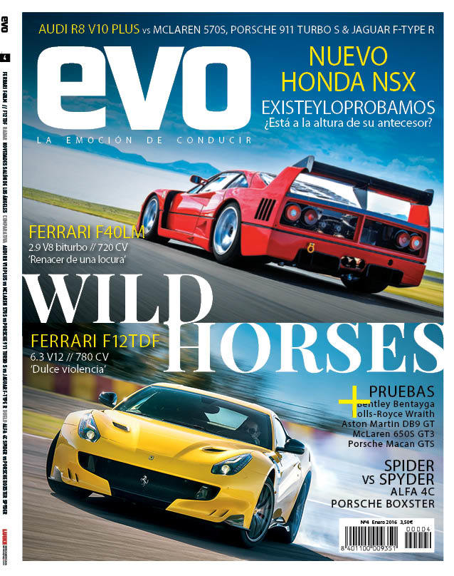 EVO 4 Portada. Ferrari F40 vs Ferrari F12 TDF