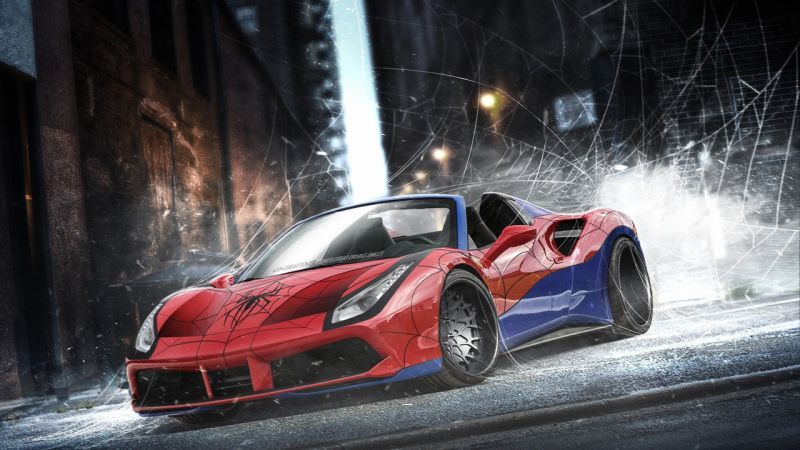 Ferrari 488 Spider Spiderman