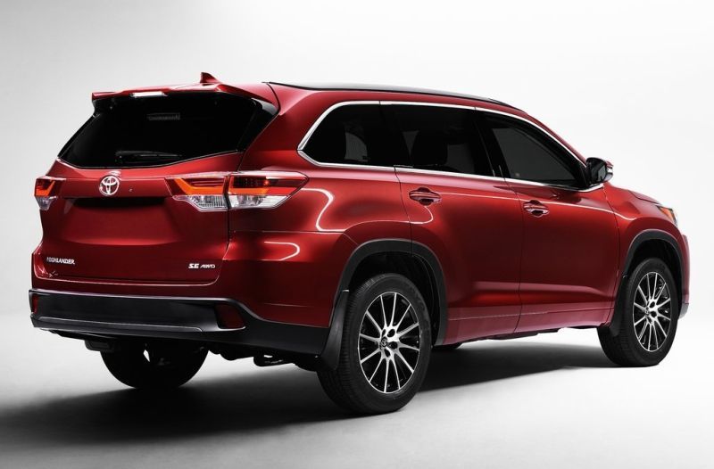 Trasera Toyota Highlander 2017