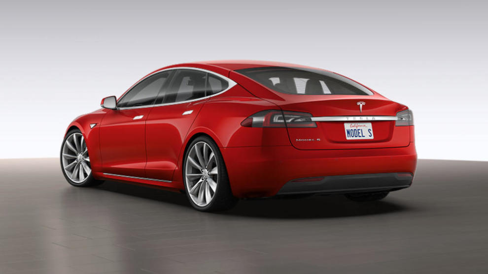 Trasera Tesla Model S 2016