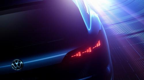 Trasera Volkswagen SUV híbrido prototipo