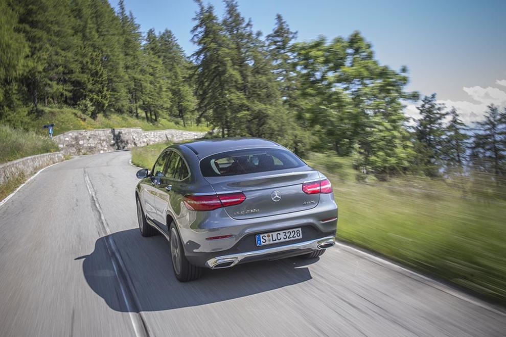 mercedes glc coupe trasera