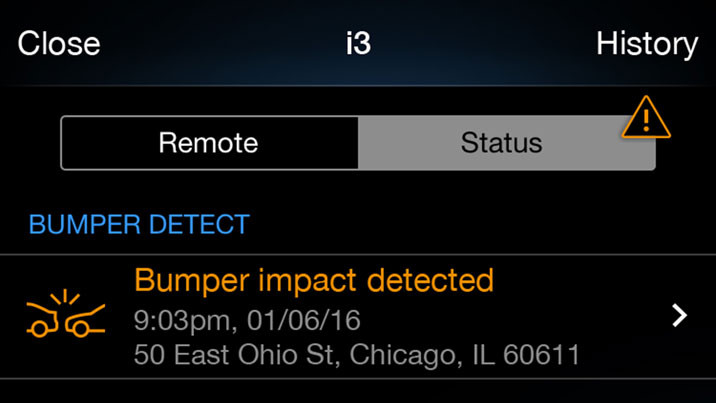 BMW Bumper Detect
