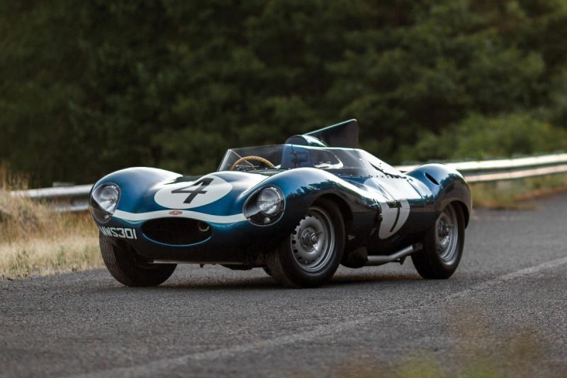 Jaguar D-Type (1955, ganó las 24 horas de LeMans en 1966)