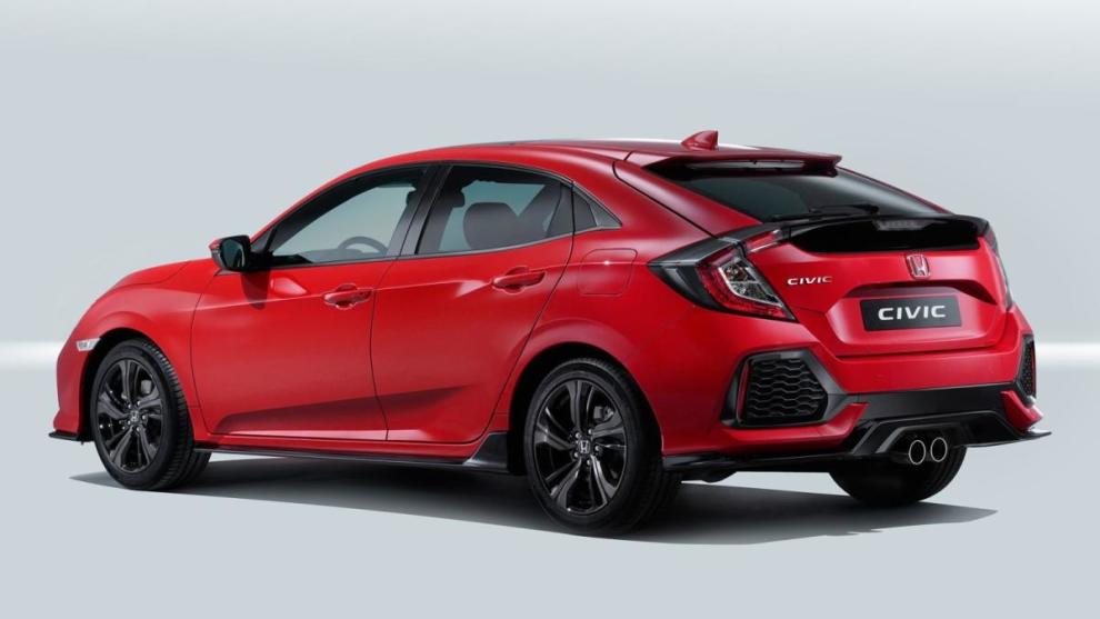 Trasera Honda Civic Hatchback 2017