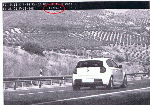 Multa por exceso de velocidad
