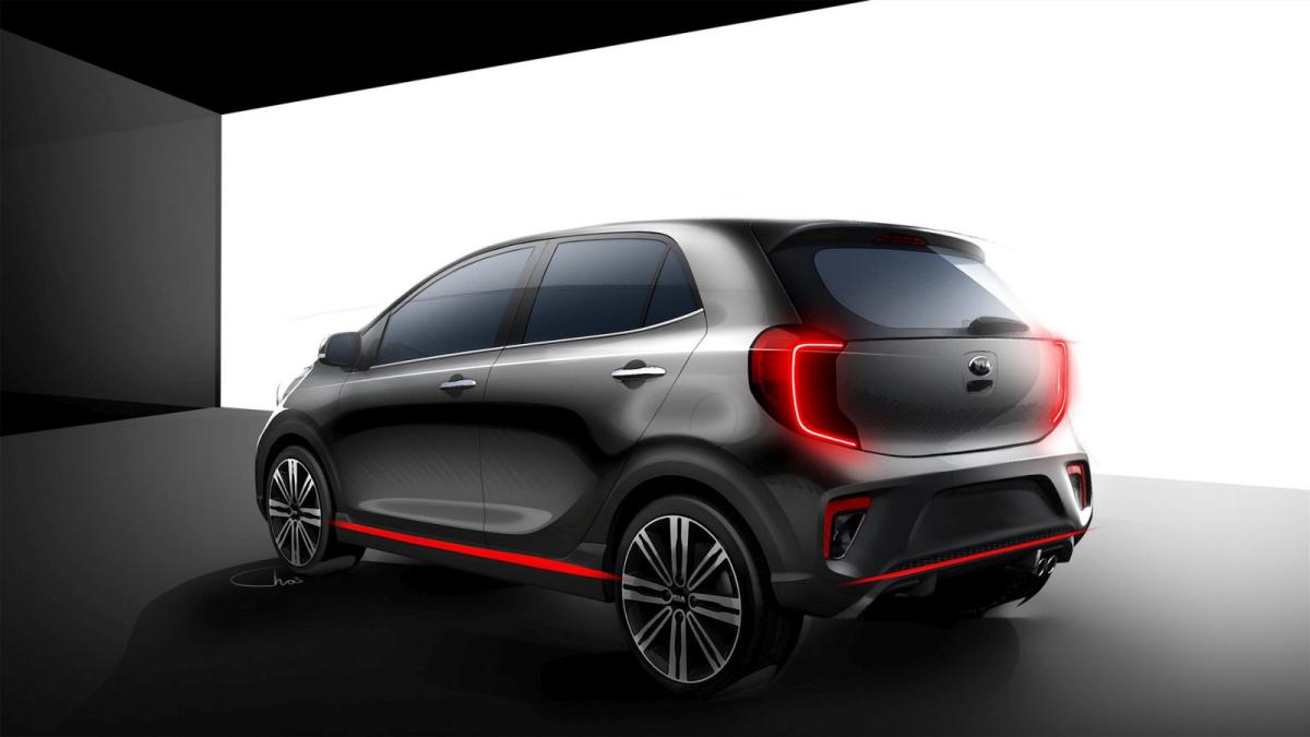 Teaser de la trasera del Kia Picanto 2017