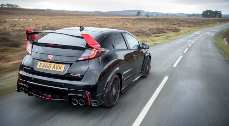 Trasera Honda Civic Type R Black Edition