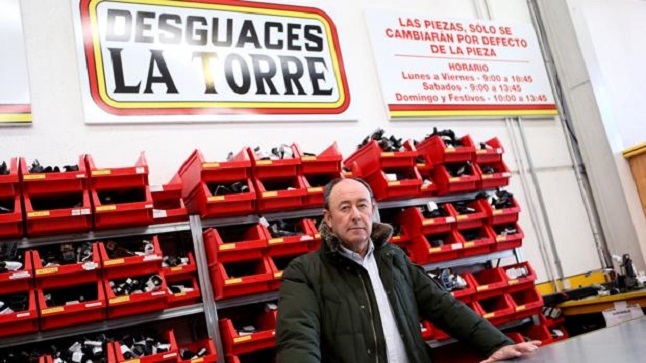 Luis Miguel Rodríguez, dueño de Desguaces La Torre