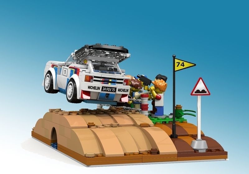Trasera Peugeot 205 GTI T16 Evo 2 Rally Car Lego