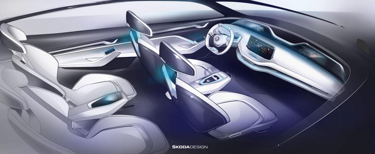 Interior Skoda Vision E