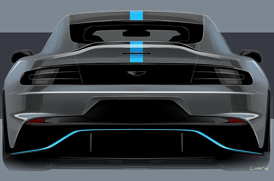 Trasera Aston Martin RapidE
