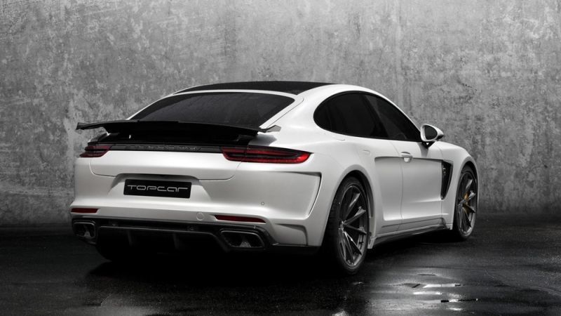 Trasera del Porsche Panamera Stingray GTR Edition preparado por TopCar