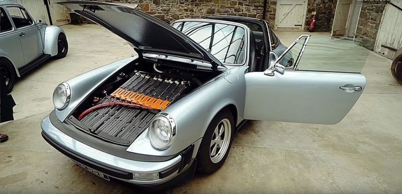 Porsche 911 SC Targa de 1979 con motor eléctrico