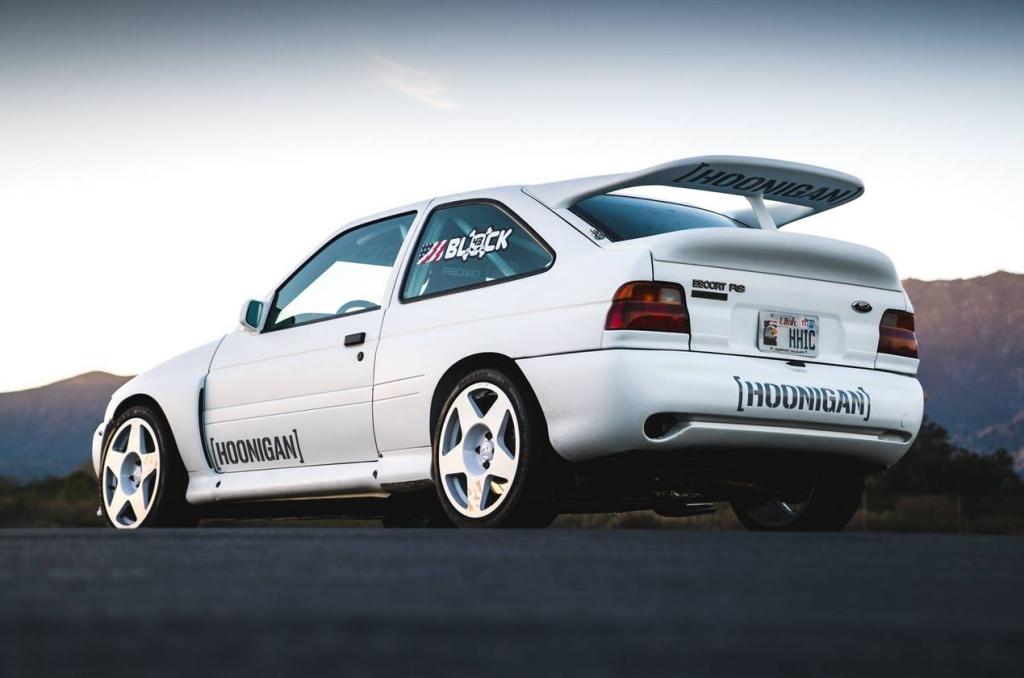 Trasera del Ford Escort RS Cosworth de Ken Block