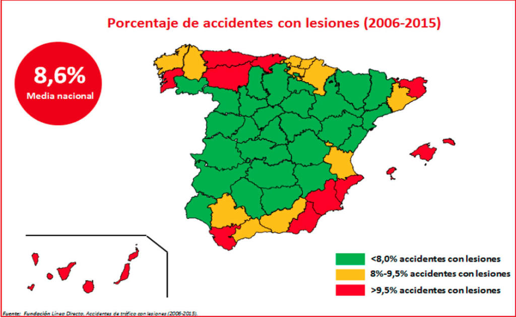 mapa accidentes espana