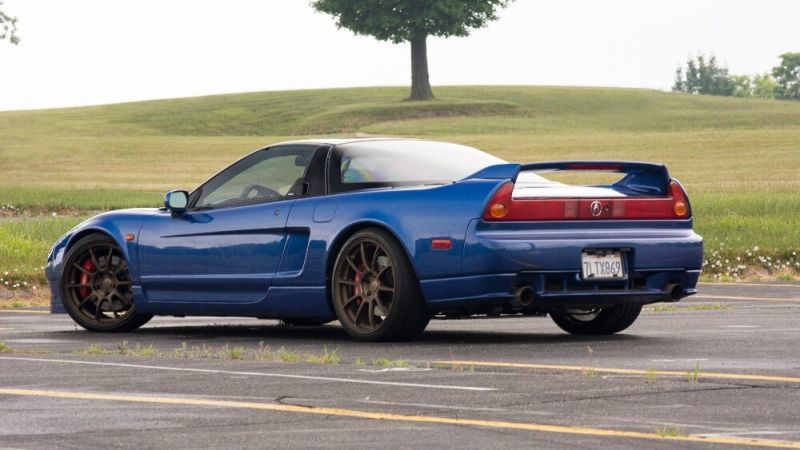 Trasera del Honda NSX fabricado en el año 1991