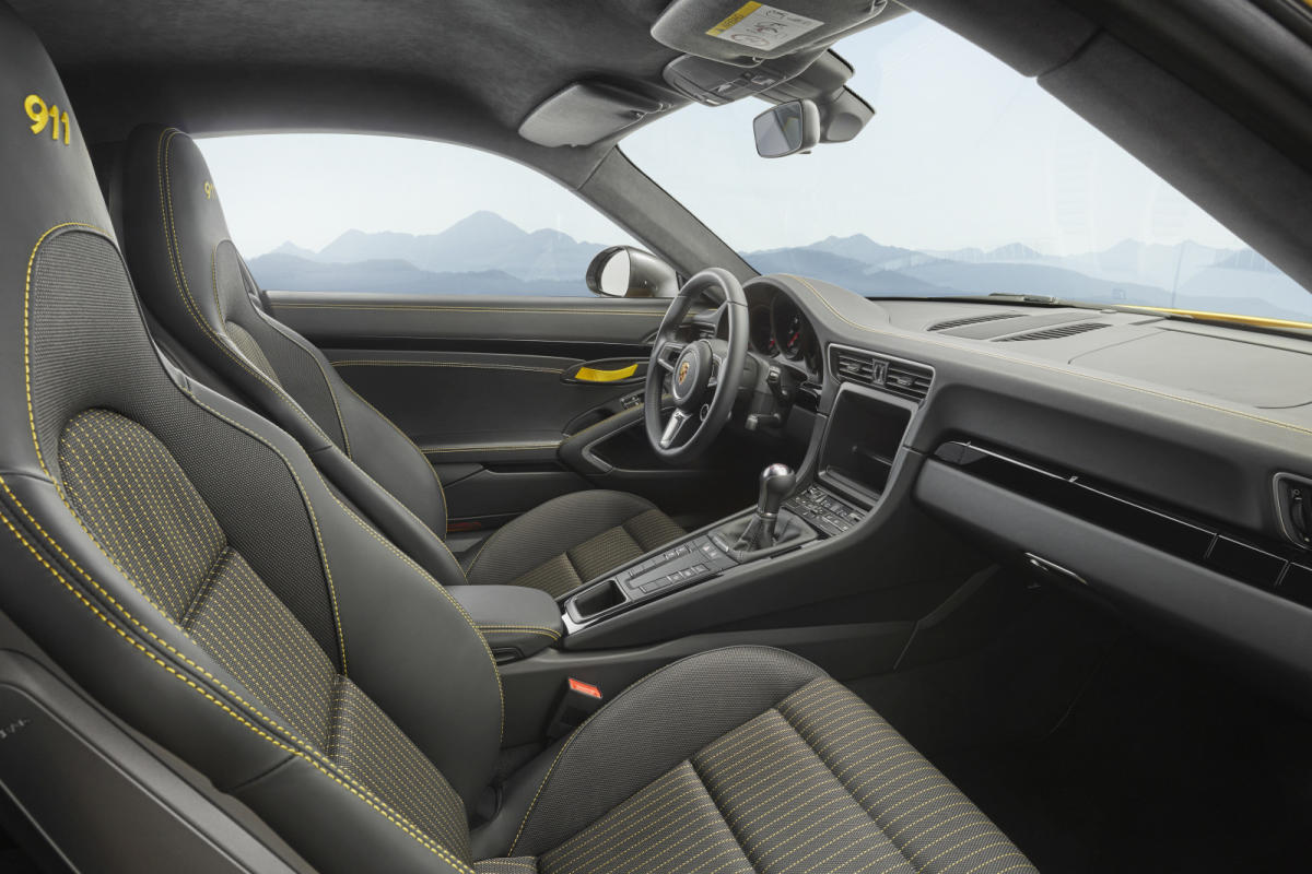 Interior del Porsche 911 Carrera T