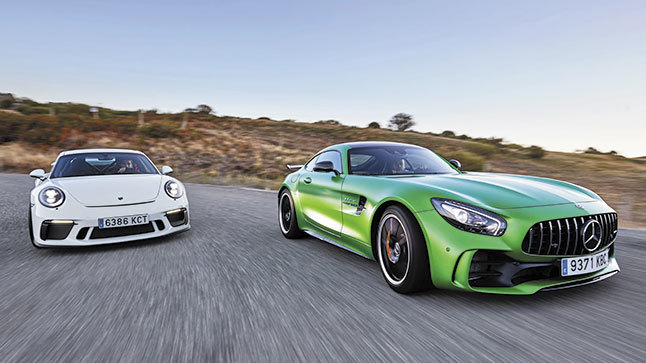 Comparativa: Porsche 911 GT3 vs Mercedes-AMG GT R