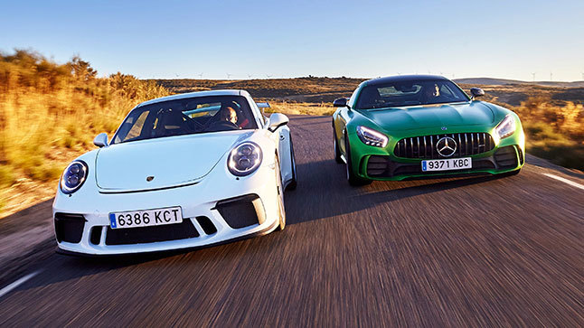 Comparativa: Porsche 911 GT3 vs Mercedes-AMG GT R