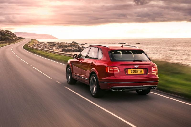 Trasera del Bentley Bentayga