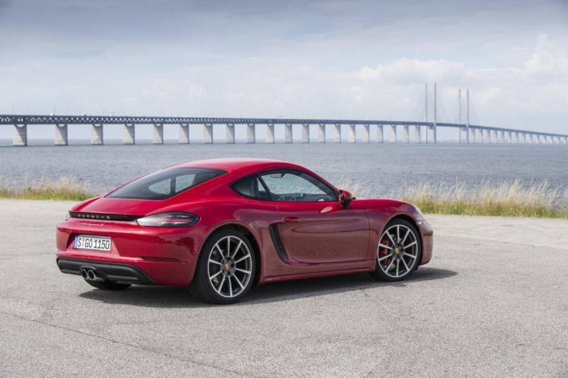 Trasera del Porsche 718 Cayman