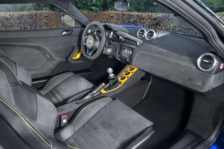 Interior del Lotus Evora GT410 Sport